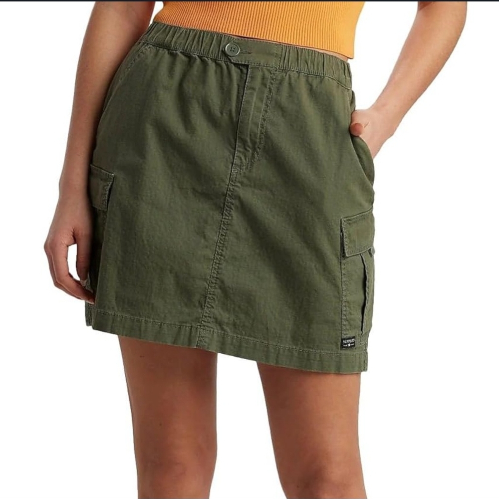 UNIONBAY Green Cargo Mini Skirt Casual